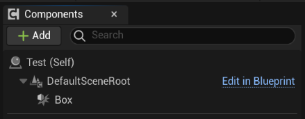 Box collider component