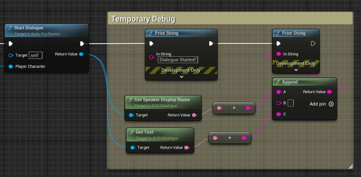 Runner Debug Printing