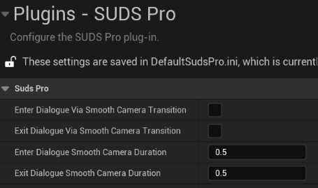 Dialogue Transition Settings